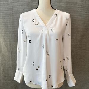 Ann Taylor cream blouse